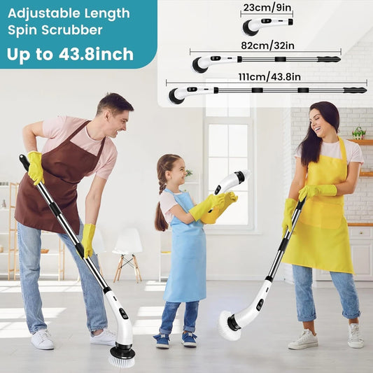 Electric Spin Scrubber for Bathroom, Tile & Floor Cleaning