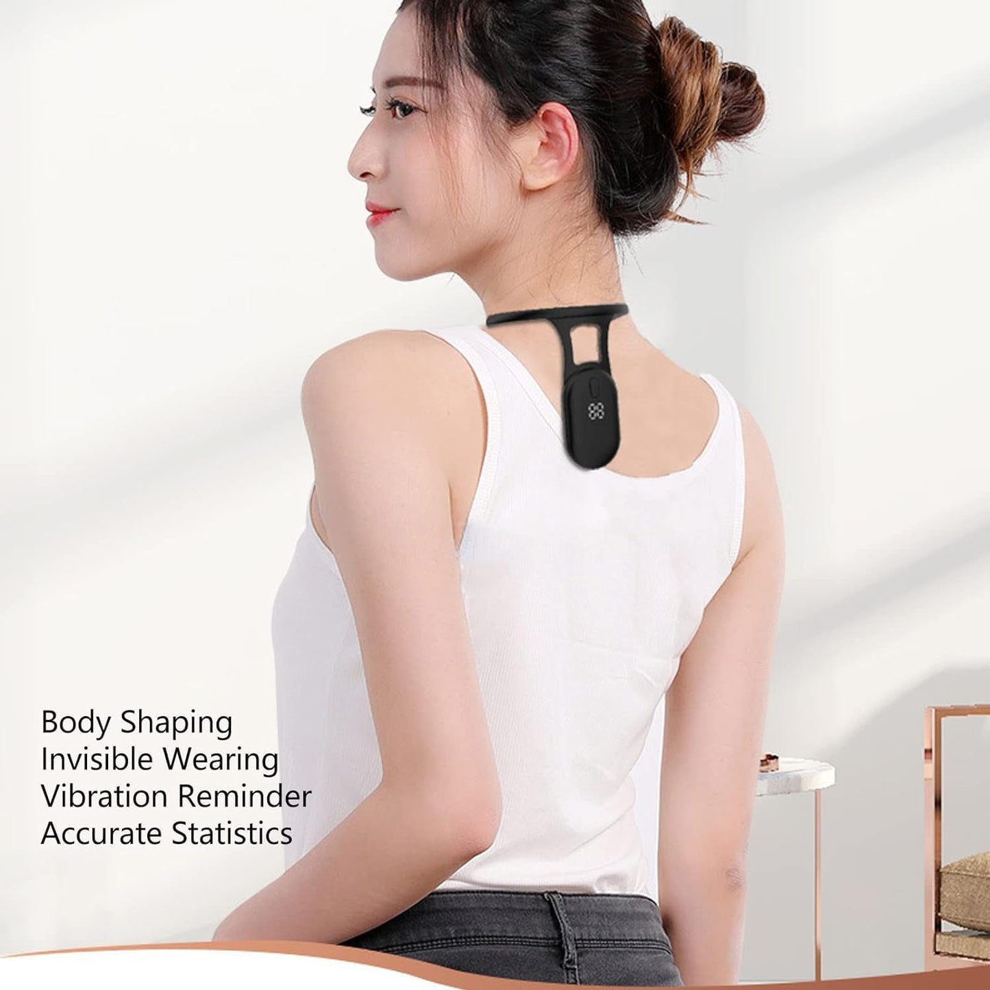 Portable Neck Massage Device with Posture Reminder | Belt Relief Massager for Body Shaping, Stress Relief & Lymph Detox for Adults
