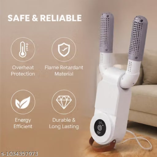 Electric Shoe Dryer with Hot Air | 360° Fast Drying & Deodorizer for Shoes, Boots & Sneakers