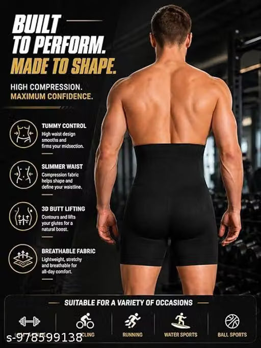 Men’s Body Slimming Compression Vest Seamless Tummy Control Shapewear