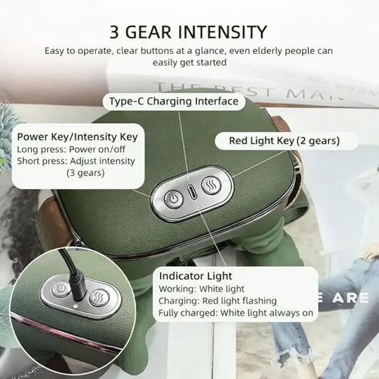 Electric Body Massager with Heat | Neck, Shoulder & Scalp Pain Relief Machine