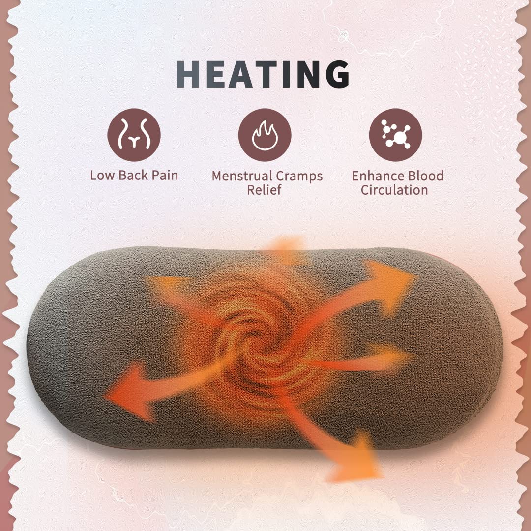 Portable Heating Pad for Period Cramp Relief, 4 Vibration Modes, 3 Heat Settings with LED Display