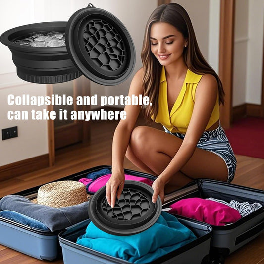 Collapsible Face Tub for Ice Bath, Facial Ice Plunge Bowl, Ice Water Facials at Home